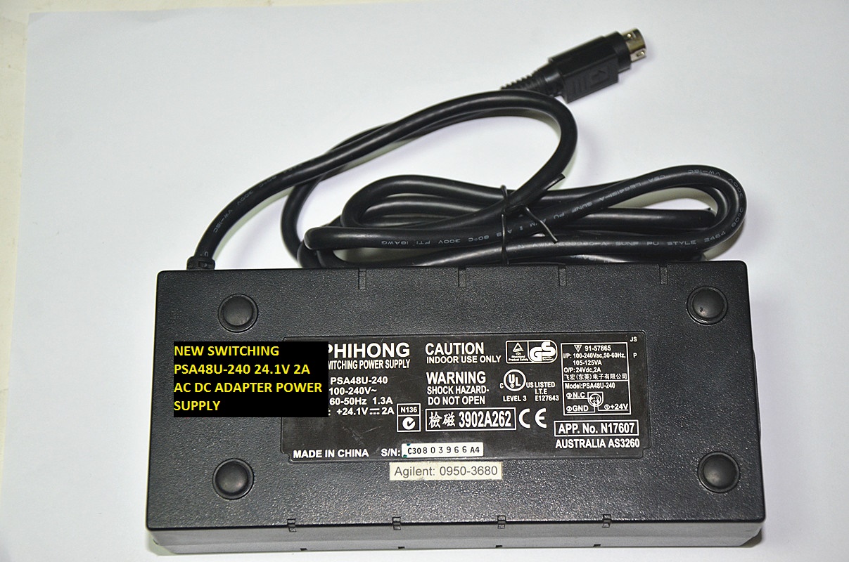 NEW SWITCHING AC100-240V PSA48U-240 24.1V 2A AC DC ADAPTER POWER SUPPLY